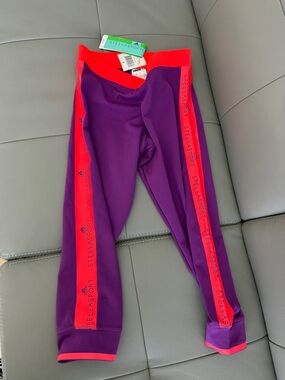 Adidas by Stella McCartney Purple 3/4 Stella Sport Leggings in sz Small - NWT